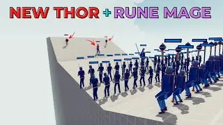 NEW THOR + RUNE MAGE Vs Every Factions | TABS - Totally Accurate Battle Simulator