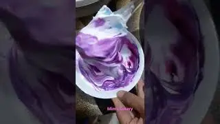 colour mixing.Purple+pink #colourmixing#shortsvideo  #cakedesign#cakedecorating #cakeidea#shortsfeed