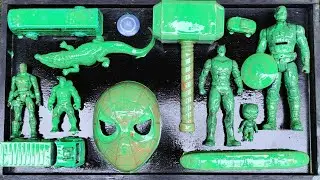 AVENGERS ACTION FIGURE RESTORATION, SPIDER-MAN MILES, HULK, THOR, CAPTAIN AMERICA, VENOM, THANOS