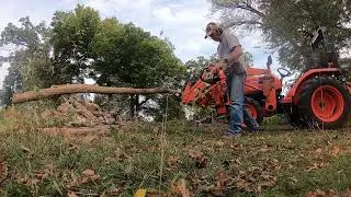 KUBOTA L2501 and WORKSAVER GRAPPLE. THE BEST TRACTOR IMPLEMENT ON THE PERFECT TRACTOR.