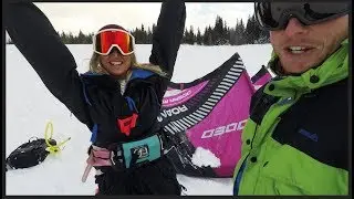 Going Snow Kiting for the First Time!