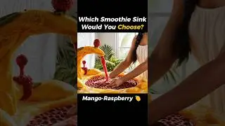 Which Smoothie Sink Would You Wash Your Hands In? 🍓 #asmr #oddlysatisfying #relaxing #sleepsounds