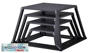 VEVOR Plyometric Jump Boxes 12 18 24 30 Inch Plyo Box Platform and Jumping Agility