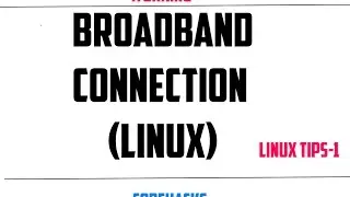 (Working)How to setup broadband Connection in Ubuntu, Kali Linux, Linux Mint