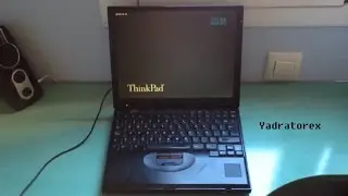 Laptop IBM 600X (2645) ThinkPad series. Retro review, vintage computer PC