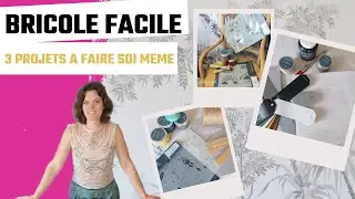 DIY 👉 Je vous montre TROIS TECHNIQUES avec de la PEINTURE et des POCHOIRS - tutos créatifs