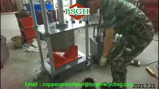Cut Motor, Scrap Electric Motor Shell And Stator Cutting Recycling Machine For Copper Recovery
