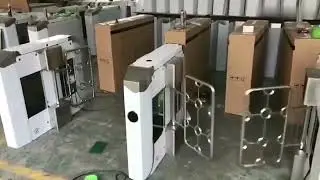 GAT-603 Stainless Steel Waterproof Dual Lane Swing Barrier Turnstile Anti Collision