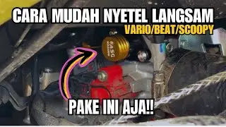 NYOBAIN PASANG IACV MANUAL DI VARIO