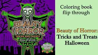 The Beauty of Horror: Tricks and Treats Halloween #Coloring Book by A.Robert / Flip through