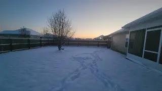 Winter Storm Enzo as it crossed through Middle Georgia #snowstorm #2025 #Georgia