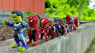 Avengers Superhero Story,Marvel's captain America, Spiderman vs Hulk,deadpool ,iron man.toys.122