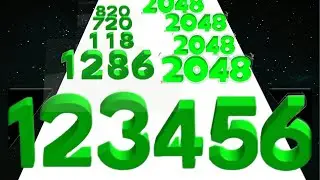 NUMBER STACK 3D RUN   (Math Game ) Level Up Max Level Game