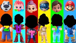 Wrong eyes👀 NEW EPISODES/ Bebefinn 🆚 Captain America 🆚 Super Mario - COFFIN DANSE Puzzle Wrong Heads