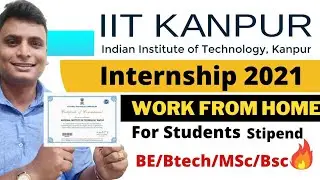 IIT Kanpur Internship Online Internship For College Students  Work From Home Internship For Students