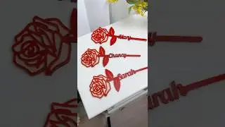 Create a Personalized Name Rose for Mother&rsquo;s Day with xTool M1 Ultra &ndash; Laser Cut Acrylic & Wood