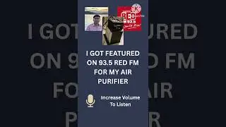 In conversation with RED FM 93.5 Regarding DIY Air Purifier