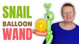 EASY Snail Balloon Animal Wand 🐌 How to Twist a Balloon Snail