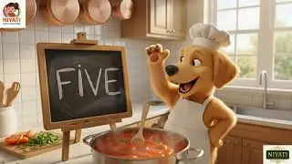 Learn to Count 1 to 10 letters with Chef Puppy! 🔢🐶 | Niyati Kids Channel #cartoon 