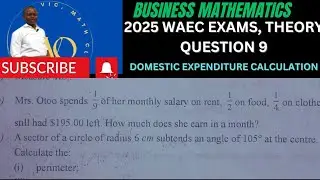 How to calculate domestic expenditure, #waec2025 #ratiosandpercentages #revenueallocation.