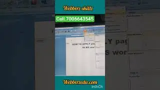 #computereducation #shorts # how to apply page numbers with header and footer#computertips #short