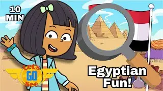 Junior Jets Land In Egypt For A Wild Adventure! | Plane Adventures | Let's Go See