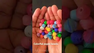 Colorful paper beads #paperbeads