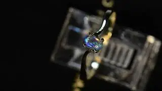 m15310 blue opal 18k ring