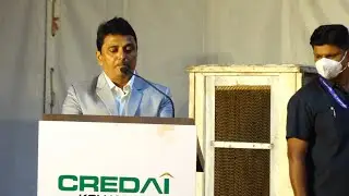 Inaugural speech of CREDAI Kolhapur's President Vidyanand Bedekar at Dalan 2022 property exhibition.