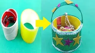amazing diy recycling idea | best out of waste | how to make tape roll gift basket