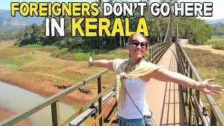 WE WERE THE ONLY FOREIGNERS AT KERALA'S LONGEST HANGING BRIDGE | Trying BEEF CURRY in local shop