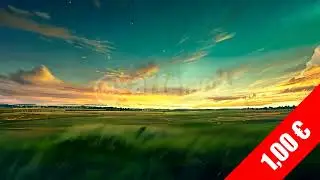 Painterly Twilight Sky &ndash; HD Stylized Scenic Stock Footage