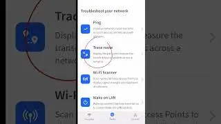 Trace Route using Mobile Phone | Mobile Networking Tool #networking #Fing