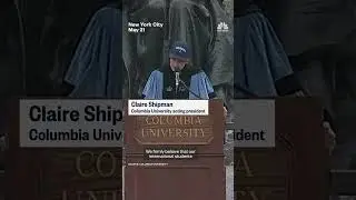 Columbia University acting president booed for second straight day of commencement