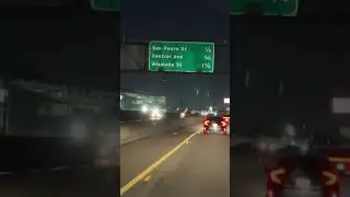 Driving View:LADownTown 10 freeway reopen!11/19/2023 at night#freeway #10 #reopen