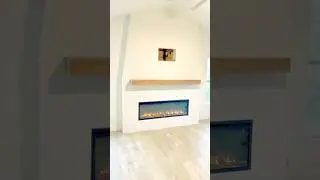 DIY media wall #diy #fireplace #fireplace #homediy #homeimprovement #build #construction #home