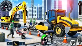 City Road Builder Construction 3D -Highway JCB Excavator Simulator -Android GamePlay2026