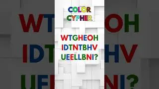 Color Cipher Challenge: Decode the Hidden Question