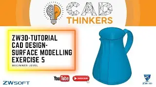 Учебное пособие ZW3D &mdash; Моделирование поверхностей &mdash; Начальный уровень &mdash; Упражнение 5