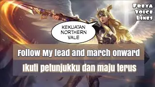 Freya Voice and Quotes Mobile Legends dan Artinya