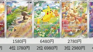 【ポケカ】人気ポケモン高騰中！最新2024年AR全種販売価格ランキング！ 25年8月【Pokemon TCG】All AR card in 2024 ranking.