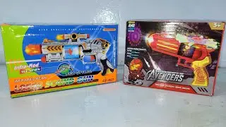 Florence Laser Sound Music Flashing Lights Gun Toy for Kids-Multi Color,music gun ,light &sound gun