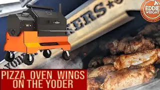 Куриные крылышки на дровах в печи для пиццы Yoder