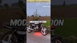 Splendor 3 illegal modification 🚫 banned in India ‼️| @SIDHUPRANK333 @JASSMODIFICATION | #shorts