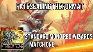 MTG Standard Mono Red Wizards Match 1 Vs. UW Control