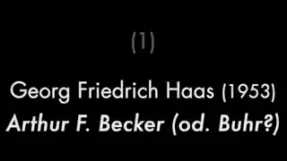 Aus der 'offenen Anstalt' : Prinzhorn neu (1/22) - G.F. Haas, Arthur F. Becker (od. Buhr?), 2009