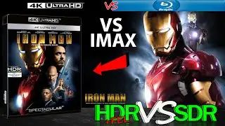 Iron Man 2008 HDR ANALYSIS 4K Blu Ray vs 1080p BD SDR 100nits #TRUE_DIFFERENCE #WATCH_IN_HDR