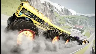 LIVE 0142 | Random Car - Epic Car Jumps & Crashes - BeamNG.Drive