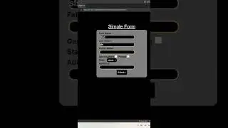 Simple Form Using HTML and CSS