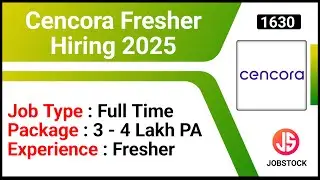 Cencora Fresher Hiring 2025 | MNC Company Job  | Financial Analyst Jobs | MBA Finance Jobs